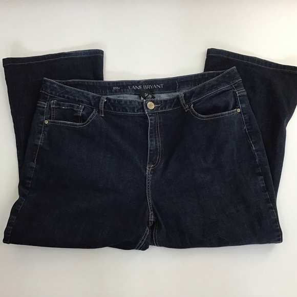 Lane Bryant Mid Rise Dark Wash Boot Jean size 22 Short - Picture 2 of 6